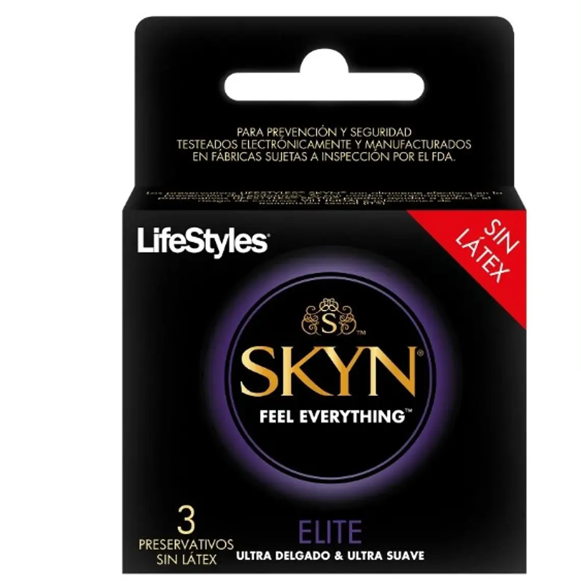 Preservativo Lifestyles Skyn Elite 3 Unidades. 1