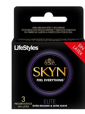 Preservativo Lifestyles Skyn Elite 3 Unidades.