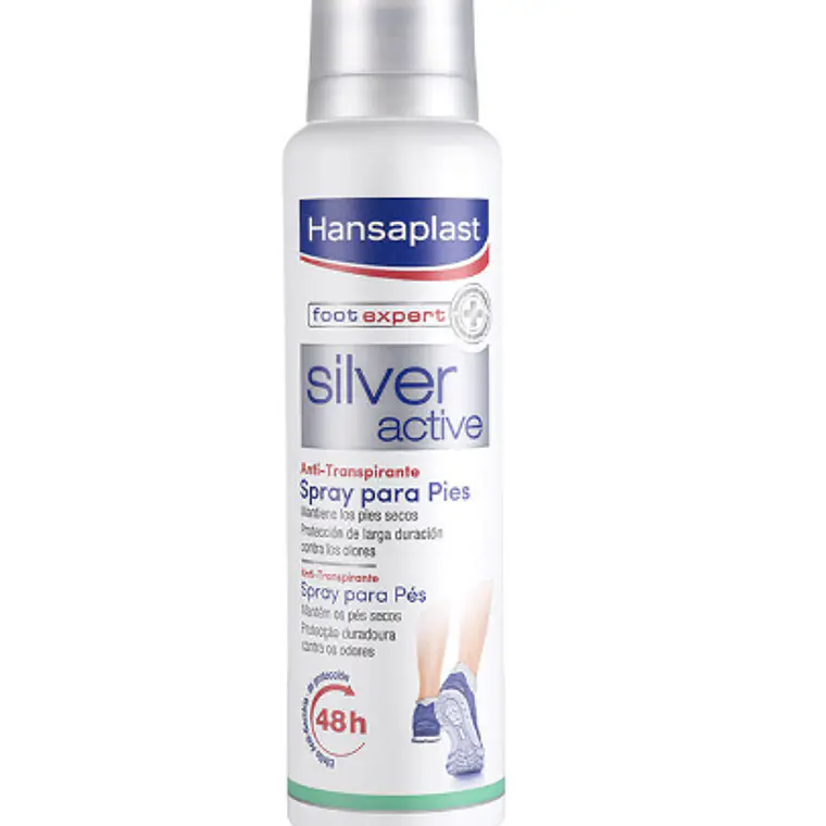 Hansaplat Desodorante para pies Silver Active Spray 150 ml. 1