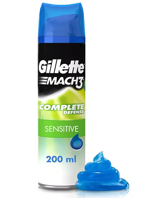 Gillette Gel de afeitar Complete Sensitive 200 ml.
