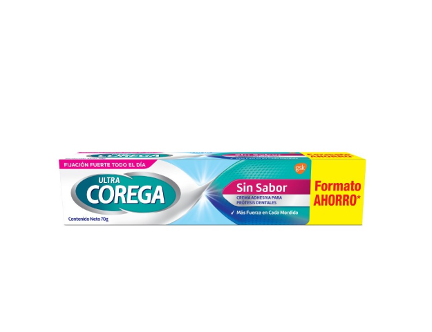 Corega Ultra Crema adhesiva sin sabor 70 g.