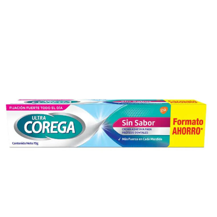 Corega Ultra Crema adhesiva sin sabor 70 g. 1