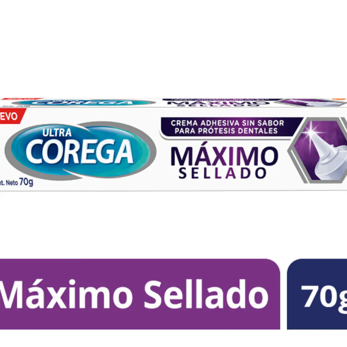 Corega Ultra Máximo sellado Crema adhesiva 70 g. 1