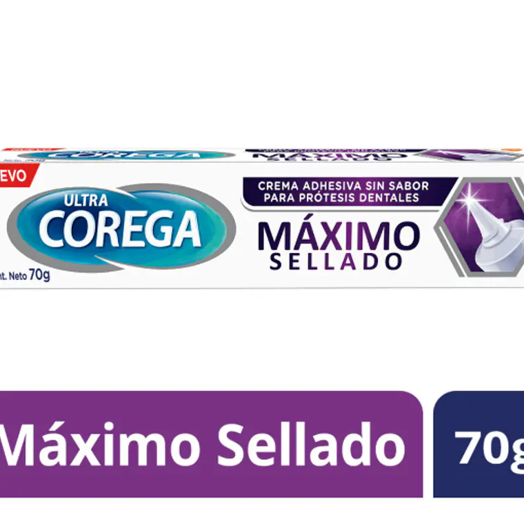 Corega Ultra Máximo sellado Crema adhesiva 70 g. 1