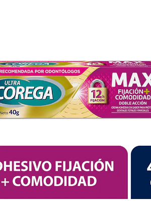 Corega Ultra Crema adhesiva Máxima fijación y comodidad 40 g.