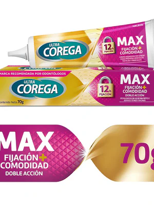 Corega Ultra Crema adhesiva Máxima fijación y comodidad 70 g.