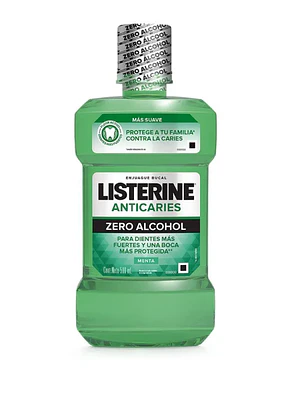 Enjuague bucal Listerine Zero Anti caries 500 ml.