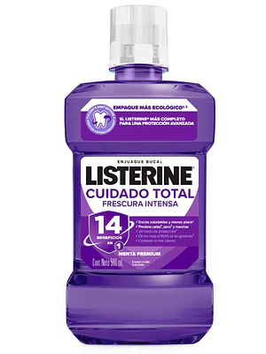 Enjuague bucal Listerine Cuidado total 500 ml.