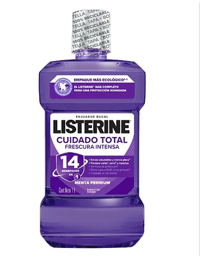 Enjuague bucal Listerine Cuidado total 1 Litro.