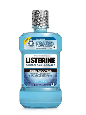 Enjuague bucal Listerine Control sarro Zero alcohol 500 ml.