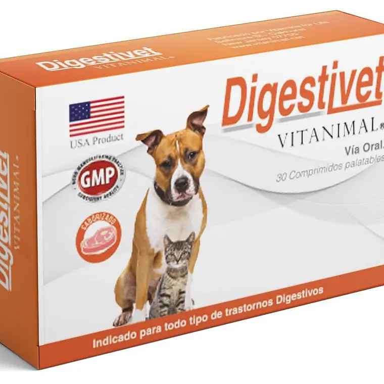 Digestivet, Probióticos en Comprimidos, envase de  30 comprimidos. Uso veterinario 1