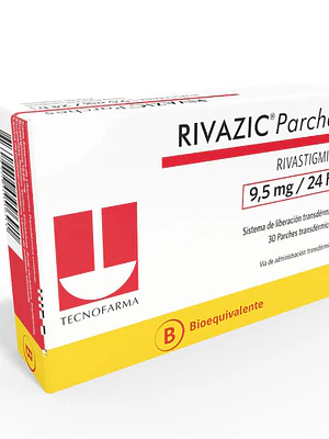 Rizavic (B) Rivastigmina 9,5 mg/ 24 horas Parches transdérmicos 30 Unidades.