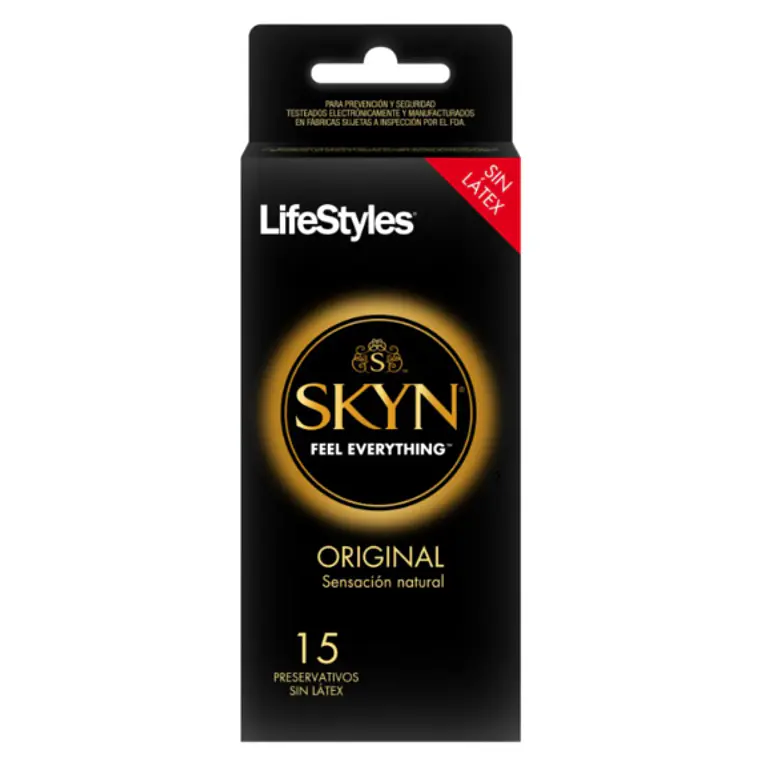 Preservativo Lifestyle Skyn Original 15 Unidades. 1