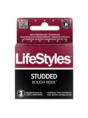 Preservativos Lifestyles Studded 3 Unidades.