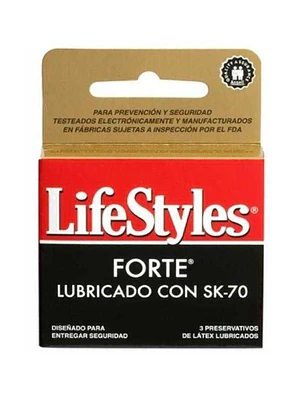 Preservativos Lifestyles Forte 3 Unidades.