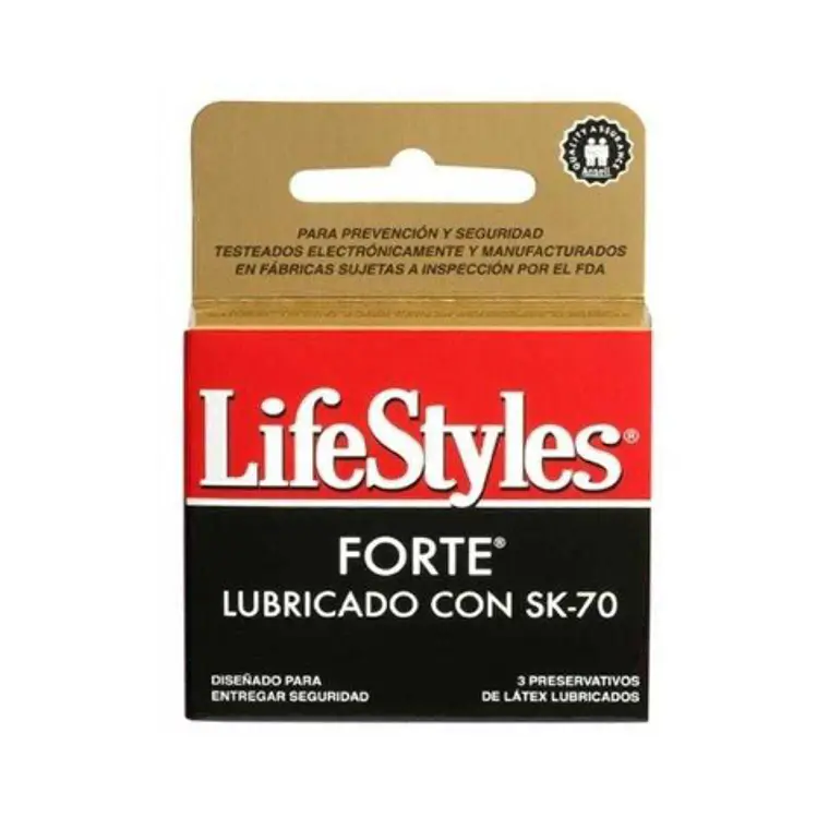 Preservativos Lifestyles Forte 3 Unidades. 1