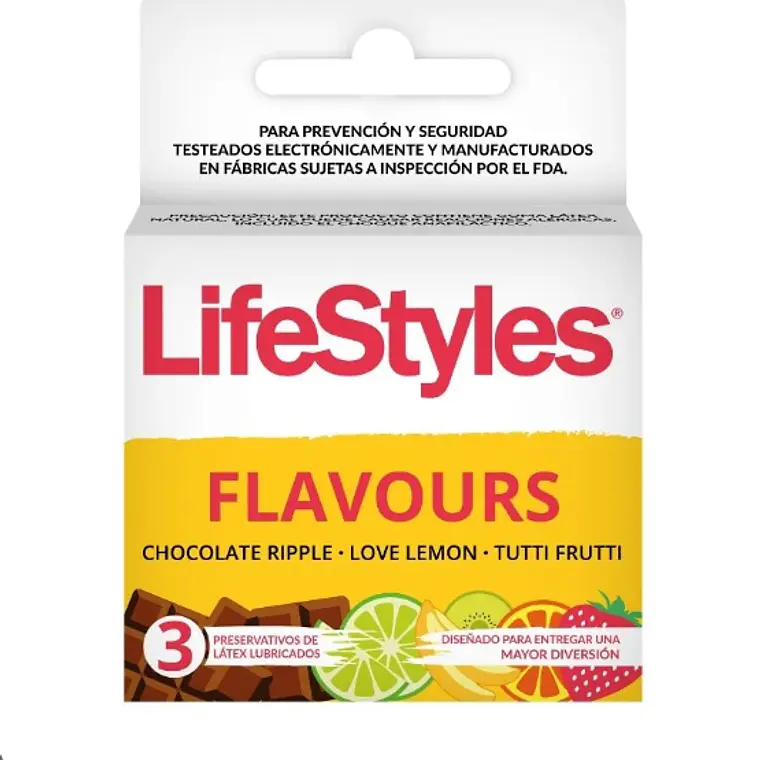 Preservativos Lifestyles Sabores 3 Unidades. 1