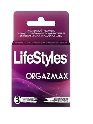 Preservativos Lifestyles Orgazmax 3 Unidades.