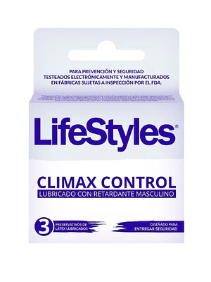 Preservativos LifeStyles Climax control 3 Unidades.