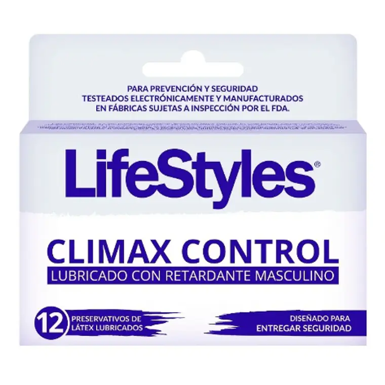 Preservativos LifeStyles Climax control 12 Unidades. 1