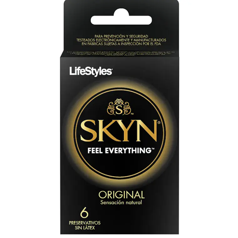 Preservativos LifeStyles Skyn Original  6 Unidades. 1