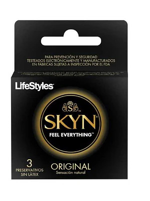 Preservativos LifeStyles Skyn Original 3 Unidades.