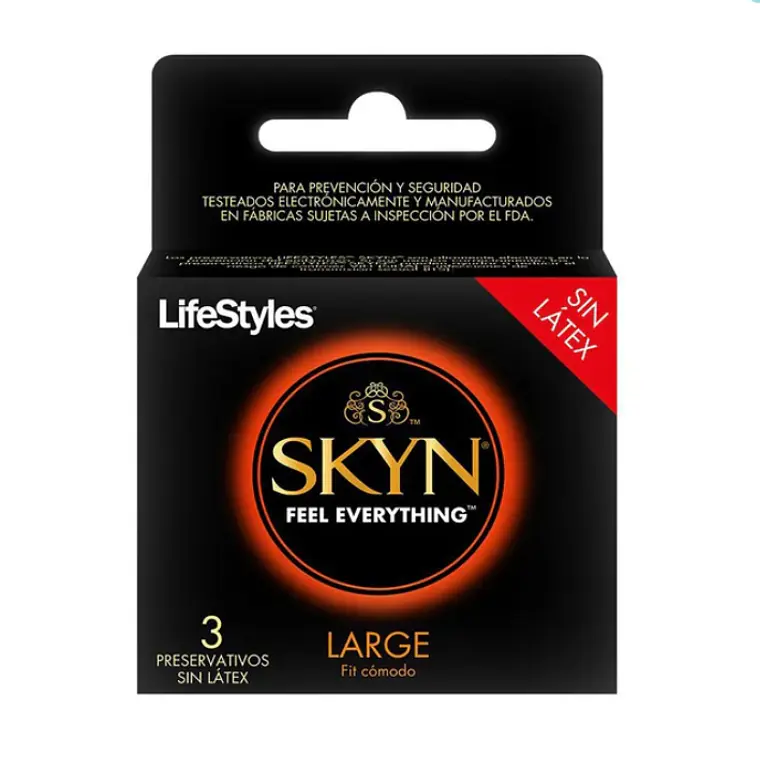 Preservativos LifeStyles Skyn Large 3 Unidades. 1
