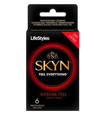 Preservativos LifeStyles Skyn Intense Feel 6 Unidades.
