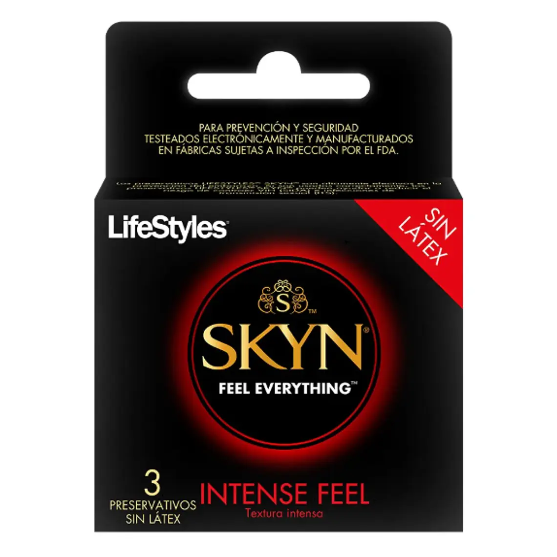 Preservativos LifeStyles Skyn Intense feel 3 Unidades. 1