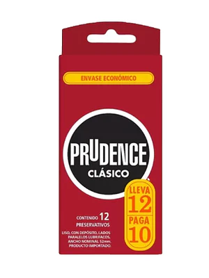 Preservativos Prudence Clásico 12 Unidades.