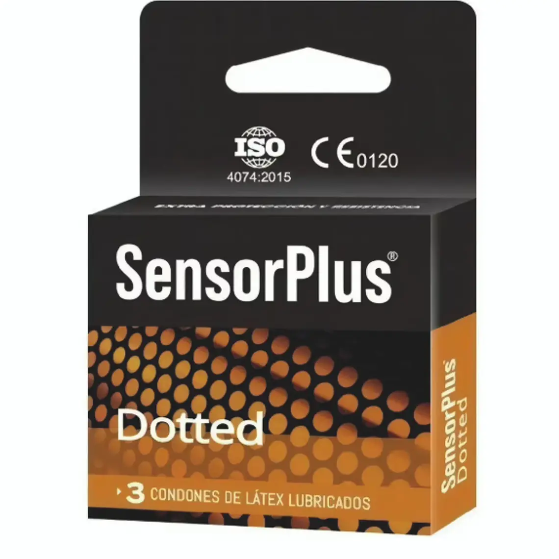 Preservativos Sensor Plus Dotted 3 Unidades. 1
