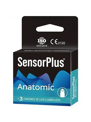 Preservativo Sensor Plus Anatomic 3 Unidades.