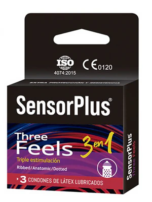 Preservativo Sensor Plus Three feels 3 Unidades.