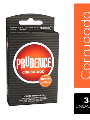 Prudence Preservativo Corrugado 3 Unidades.