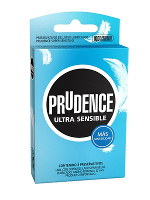 Prudence Preservativo Ultra sensible 3 Unidades. 