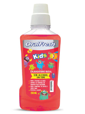 Enjuague bucal Oralfresh Kids 250 ml.