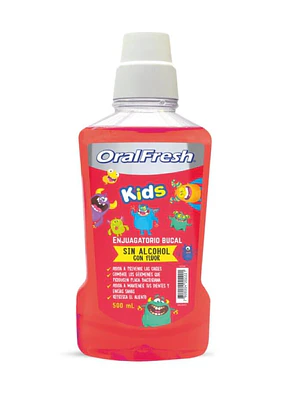 Enjuague bucal Oralfresh Kids  500 ml.