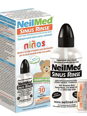Sinus Rinse Kit Pediátrico 30 Sobres.