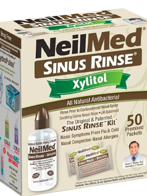 Sinus Rinse Xylitol Kit 50 Sobres.
