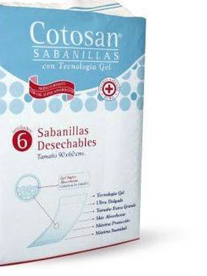 Cotosan Sabanilla Adulto 6 unidades.