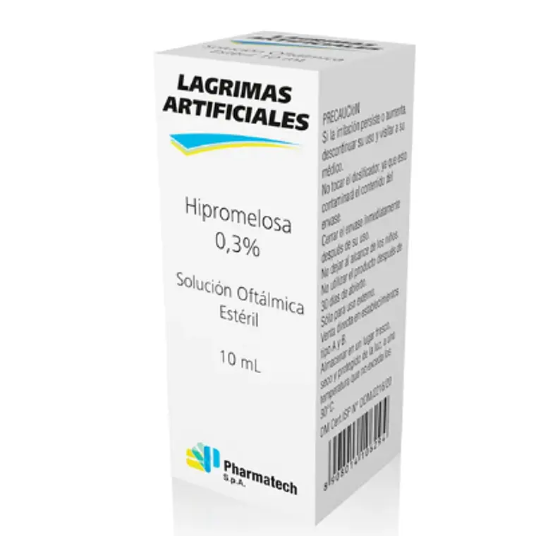 Lágrimas Artificiales Hipromelosa 0,3 % Solución oftálmica 10 ml. Pharmatech 1