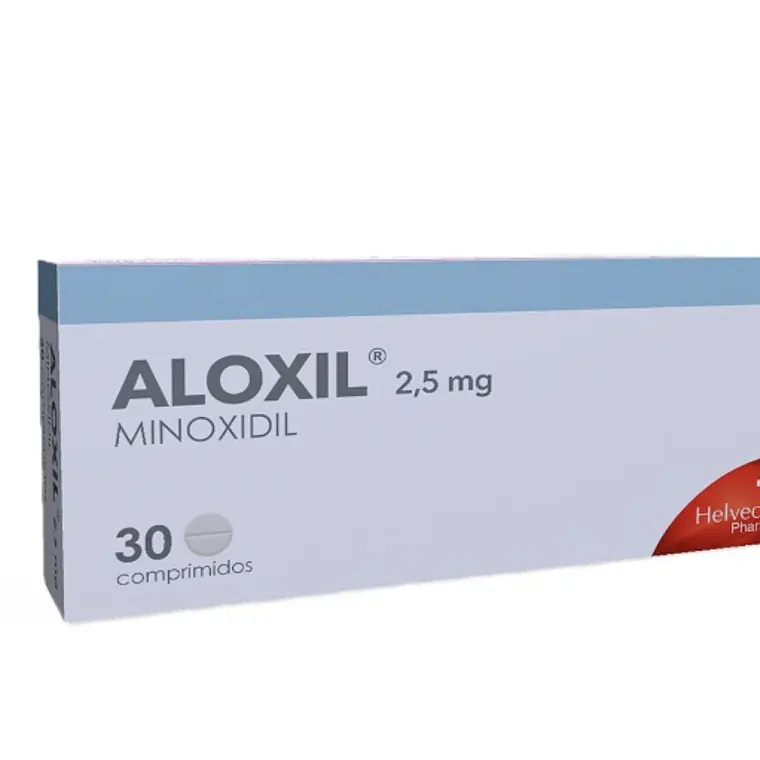 Aloxil Minoxidil 2,5 mg 30 Comprimidos 1