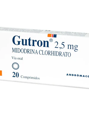 Gutron Midodrina 2,5 mg 20 Comprimidos.