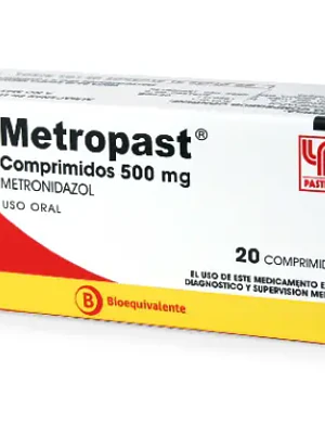 Metropast (B) Metronidazol 500 mg 20 Comprimidos.
