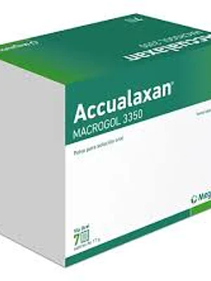 Accualaxan Polvo, envase de 14 sobres.
