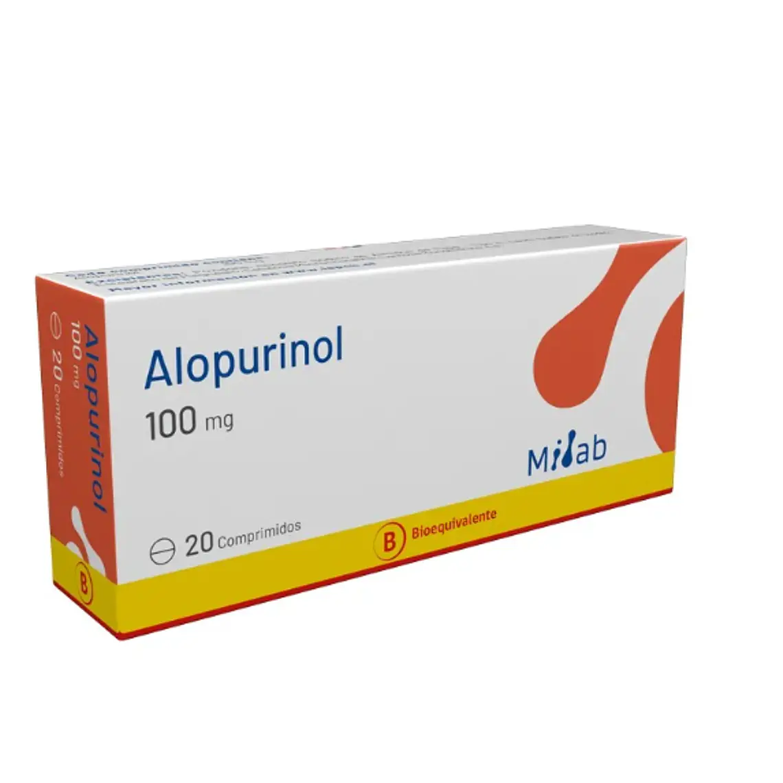 Alopurinol (B) 100 mg 20 Comprimidos. Mintlab 1