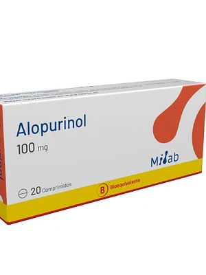 Alopurinol (B) 100 mg 20 Comprimidos. Mintlab