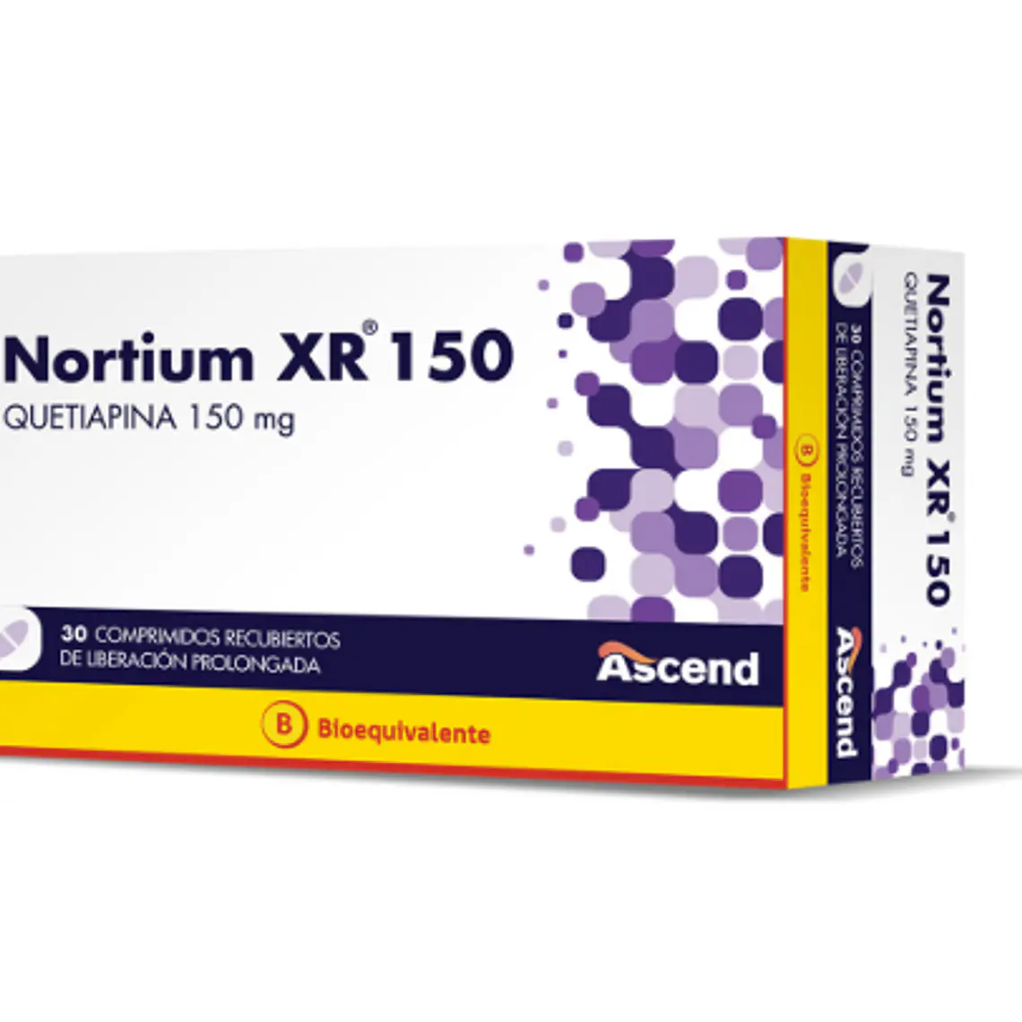 Nortium XR (B) Quetiapina 150 mg 30 Comprimidos. 1