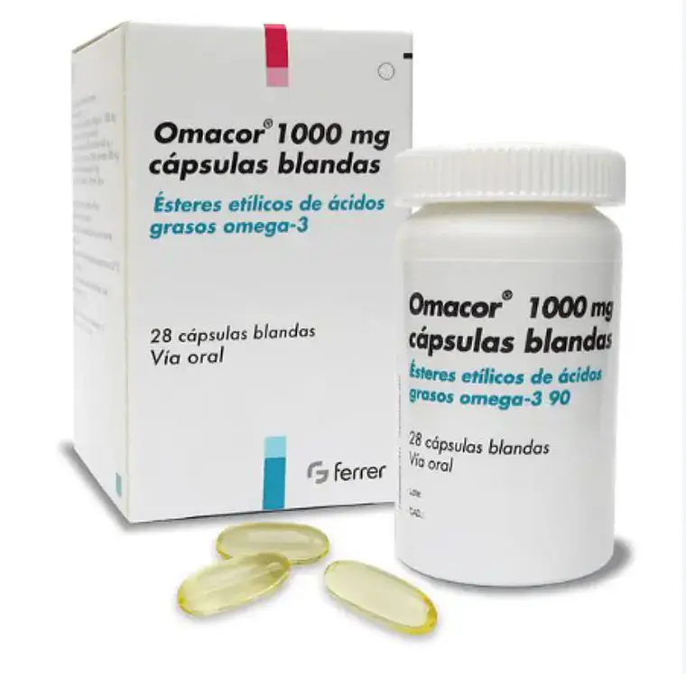 Omacor 1000 mg 28 Cápsulas blandas. 1