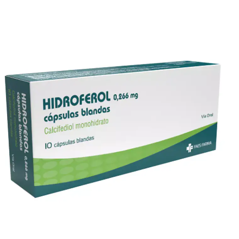Hidroferol Calcifediol 0,266 mg 10 Cápsulas blandas. 1
